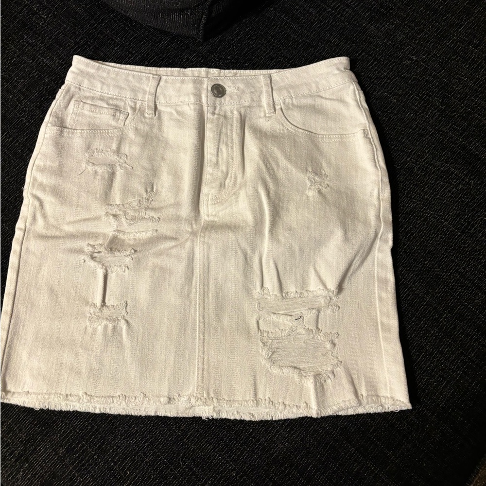 White jeans skirt from rue 21